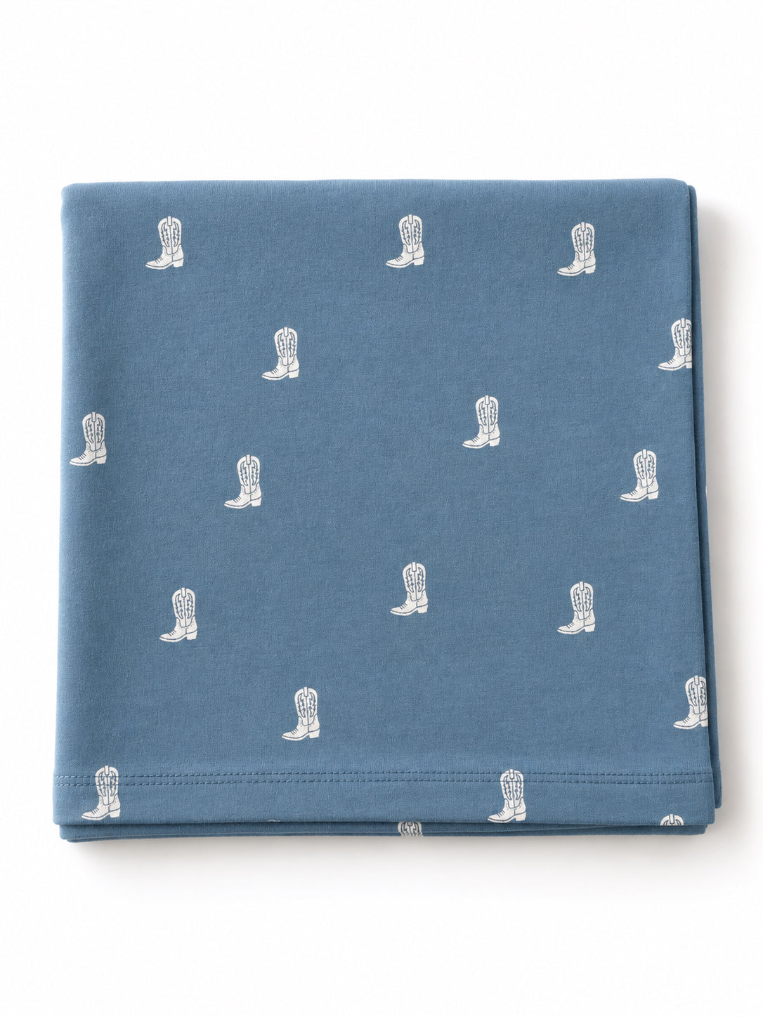 Cowboy Boots / Organic Cotton Swaddle
