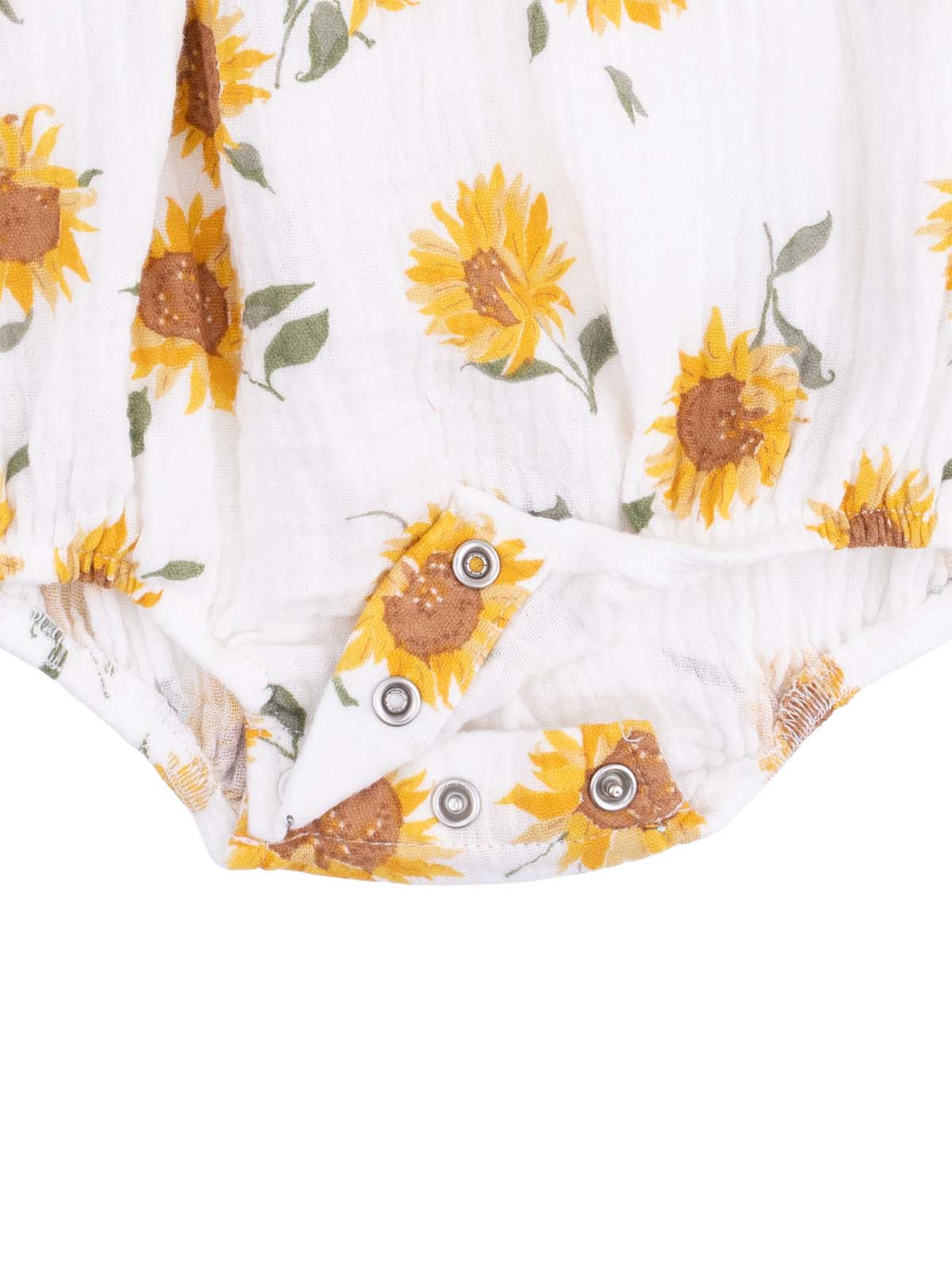 Peter Pan Collar Bubble, Baby Sunflower