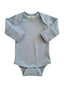 Dusty Blue / Organic Ribbed Long Sleeve Bodysuit