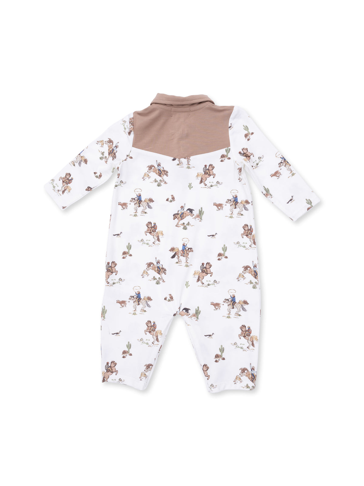 Long Sleeve Cowboy Romper, Horse Wrangler