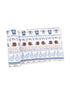 Football-themed wrapping paper featuring helmets, jerseys, and fan gestures.