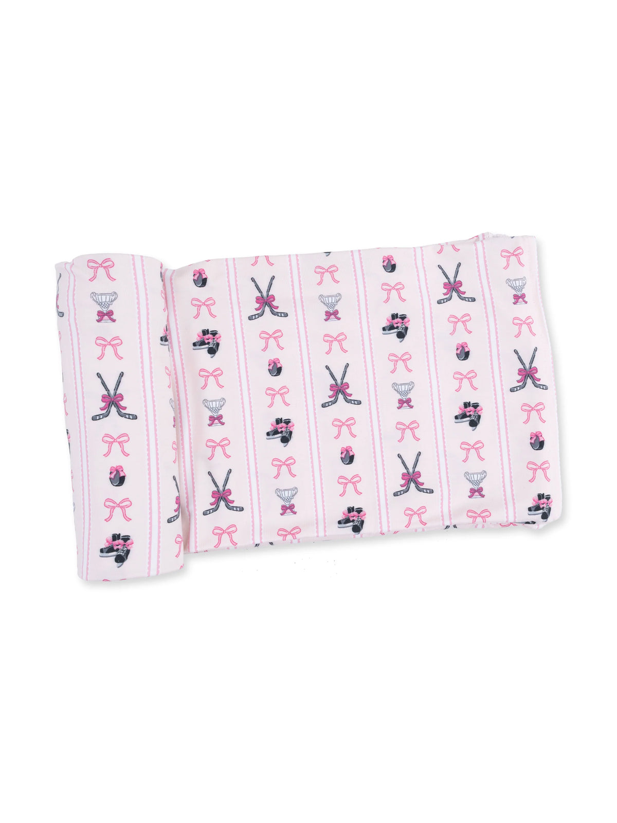 Stretch Swaddle, Bowtiful Hockey Stripe