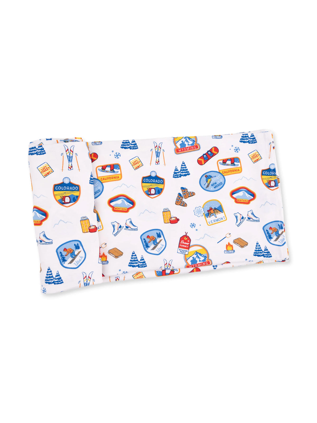 Stretch Swaddle, Vintage Ski Patches