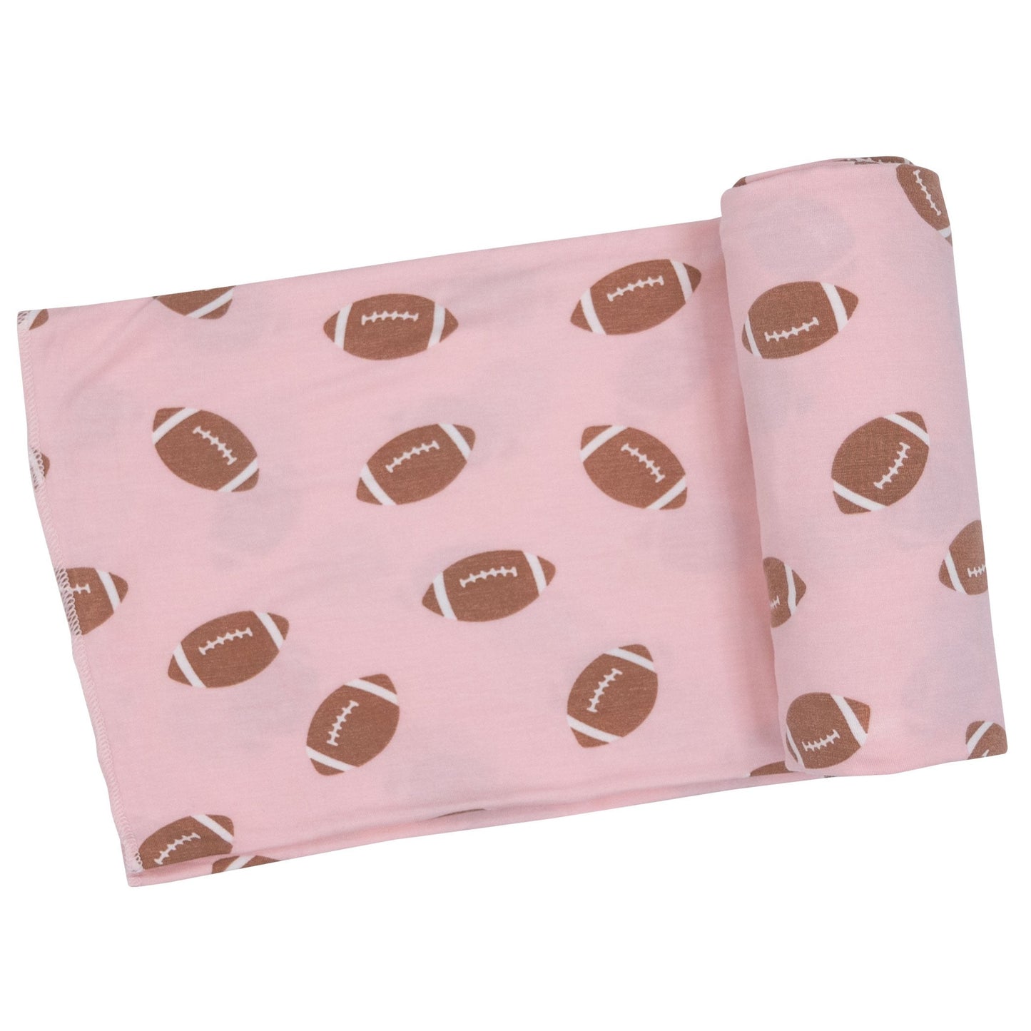 Stretch Swaddle, Football Pink