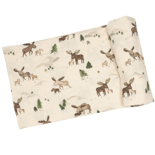 Stretch Swaddle, Moose Family