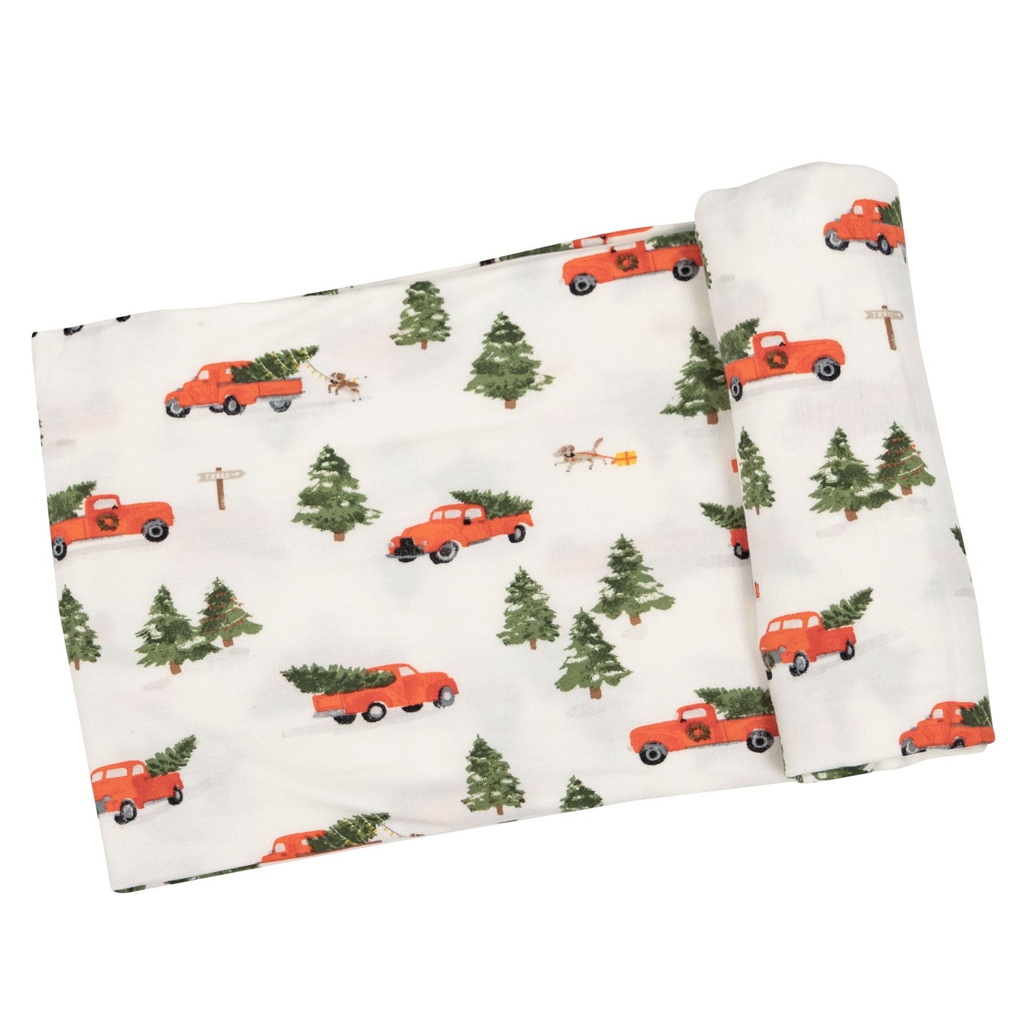 Stretch Swaddle, Vintage Red Truck
