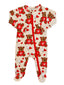 Basic 2-Way Zip Footie, Valentine Bear