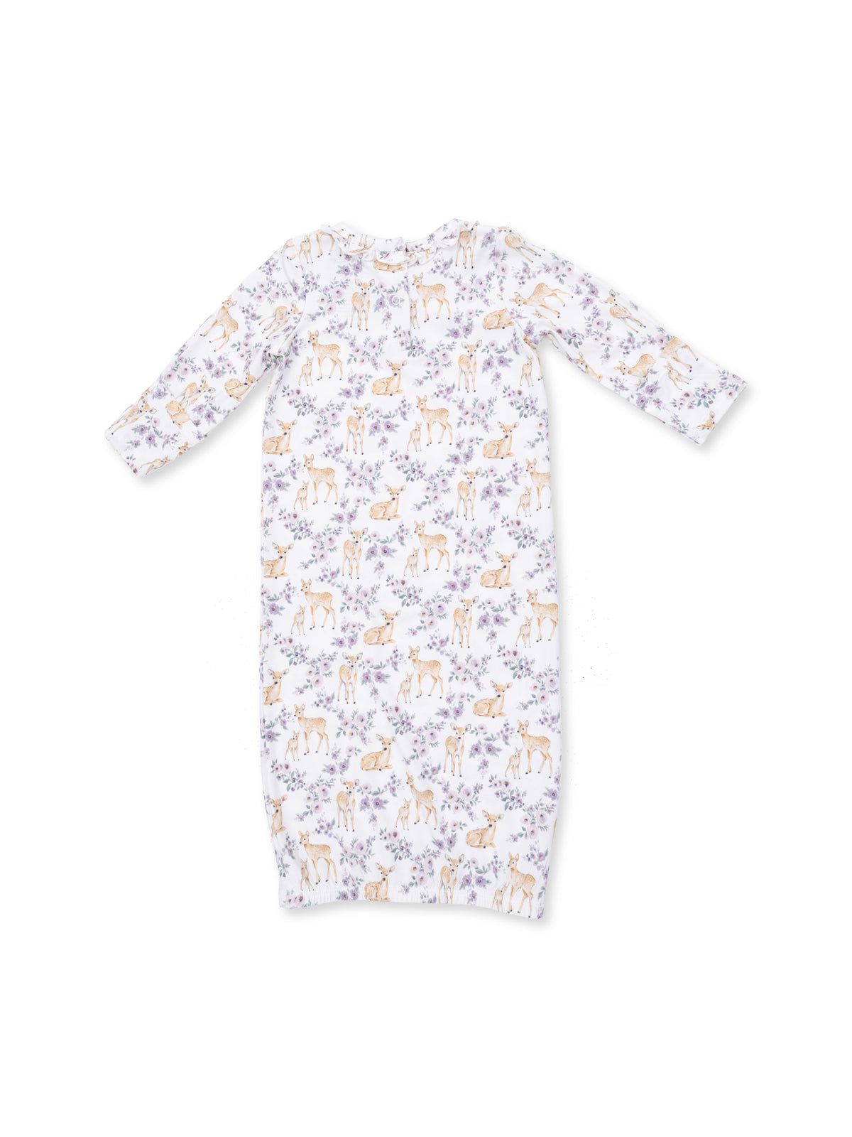 Kimono Gown & Headband Set, Floral Deer