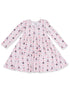Long Sleeve Twirly Dress, Bowtiful Hockey Stripe