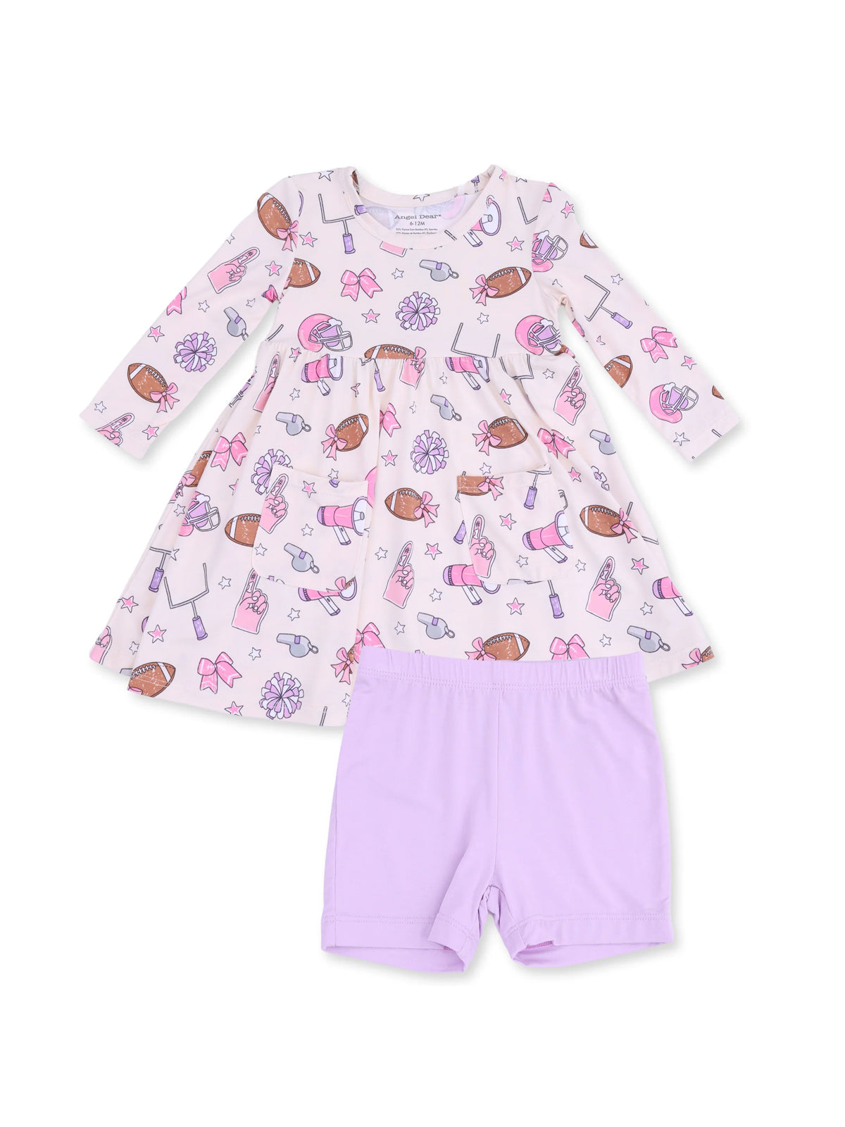 Twirly Dress with Bike Short, Football Cheer