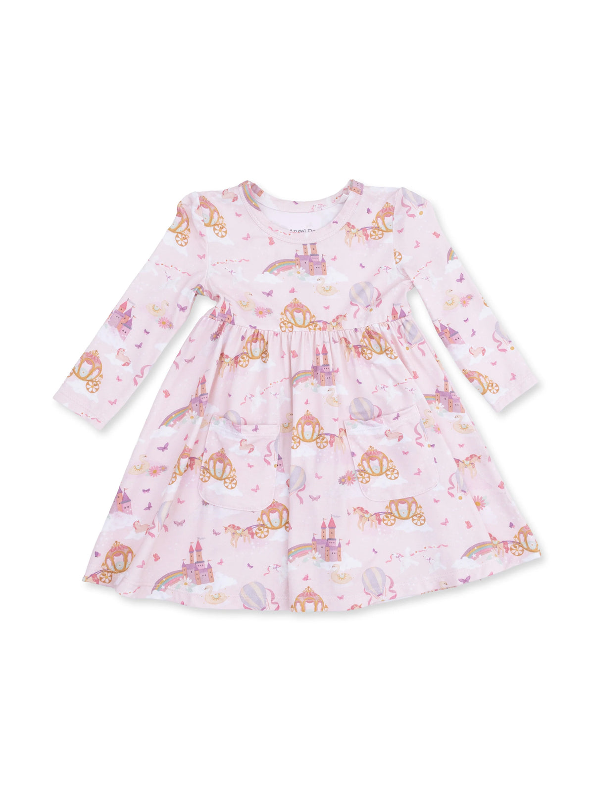 Twirly Dress with Bike Short, Princess Unicorns and Castle
