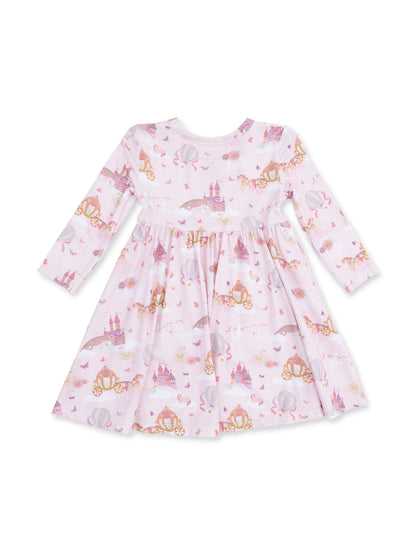 Twirly Dress with Bike Short, Princess Unicorns and Castle