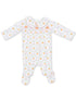 Smocked Peter Pan Snap Footie, Pretty Pumpkin Trellis