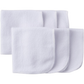 6-Pack Baby Washcloths, White