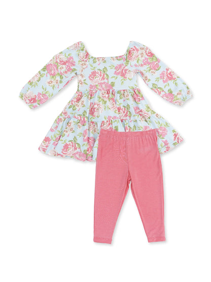 Cap Sleeve Dress and Legging, Angeline Floral