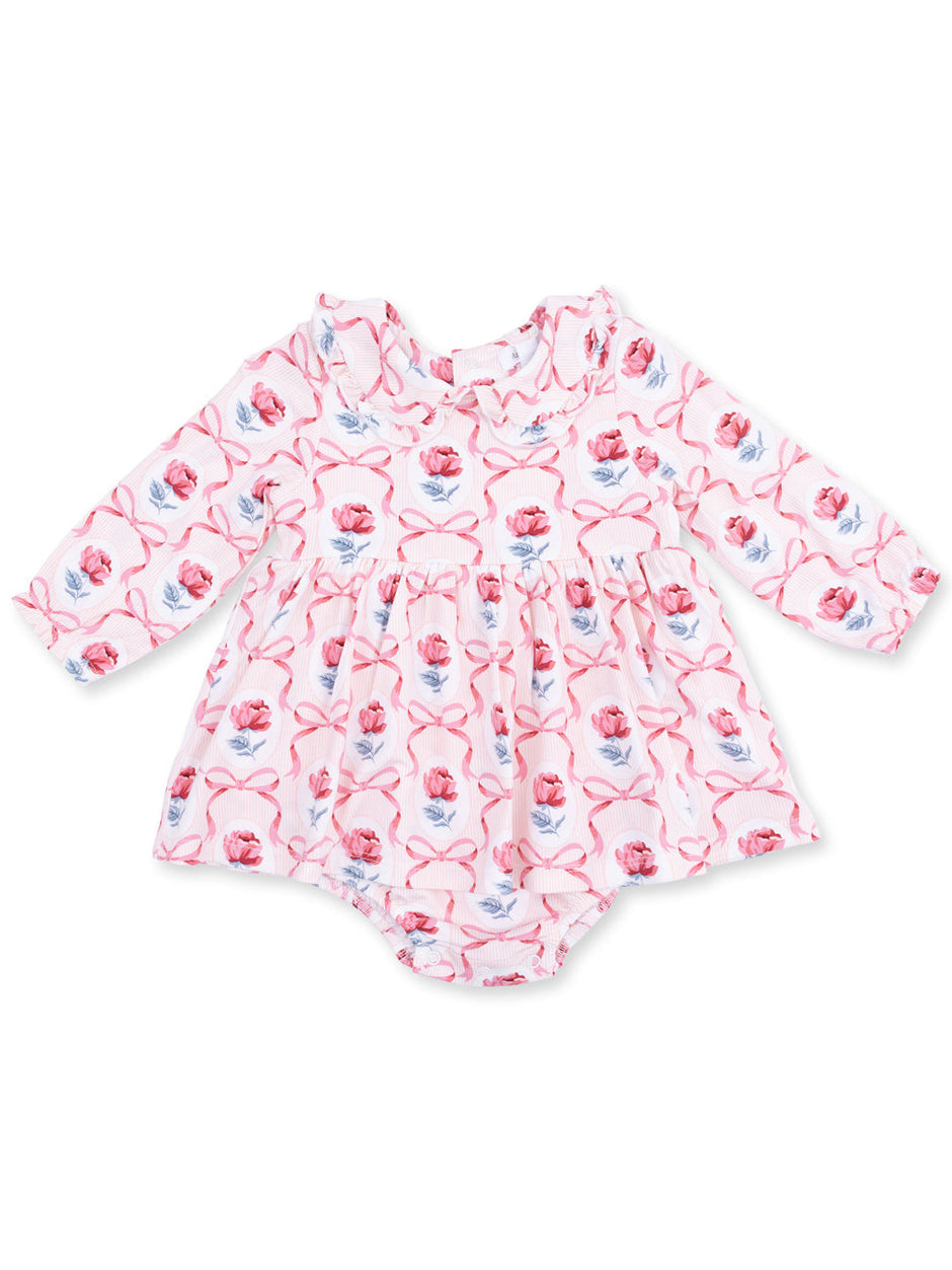 Peter Pan Ruffle Collar Bubble w/ Skirt, Leslie Rose