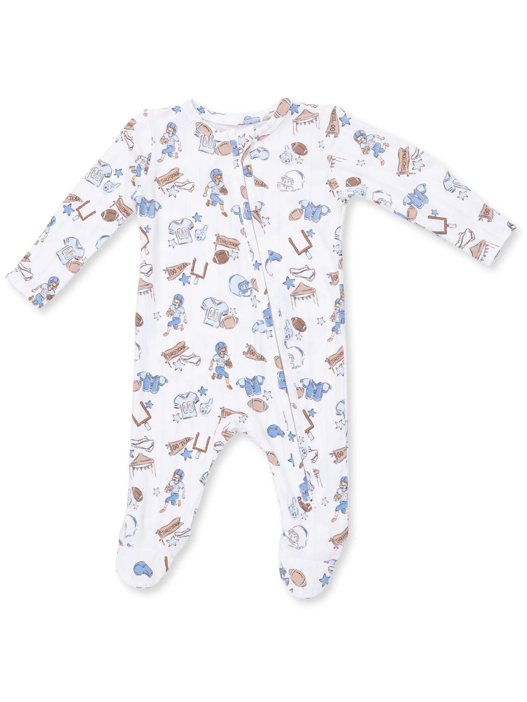 2-Way Zip Footie, Football Nursery