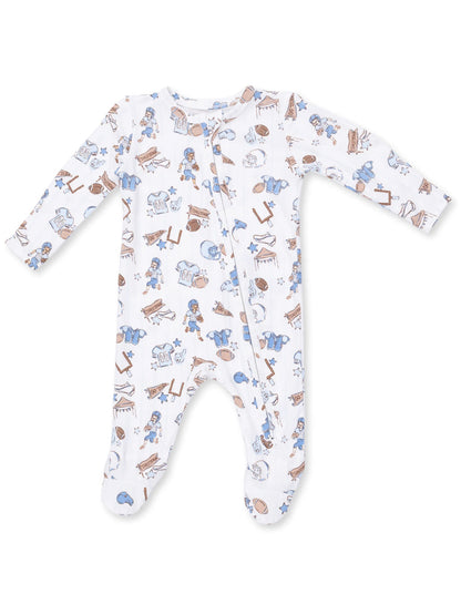 2-Way Zip Footie, Football Nursery