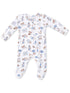 2-Way Zip Footie, Football Nursery