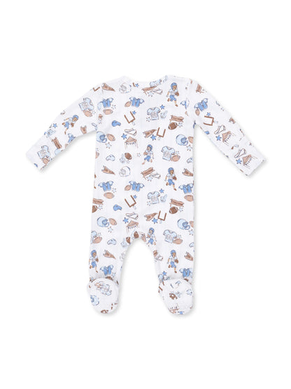 2-Way Zip Footie, Football Nursery
