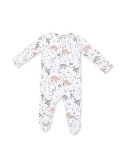 2-Way Zip Footie, Sweet Baby Dinos