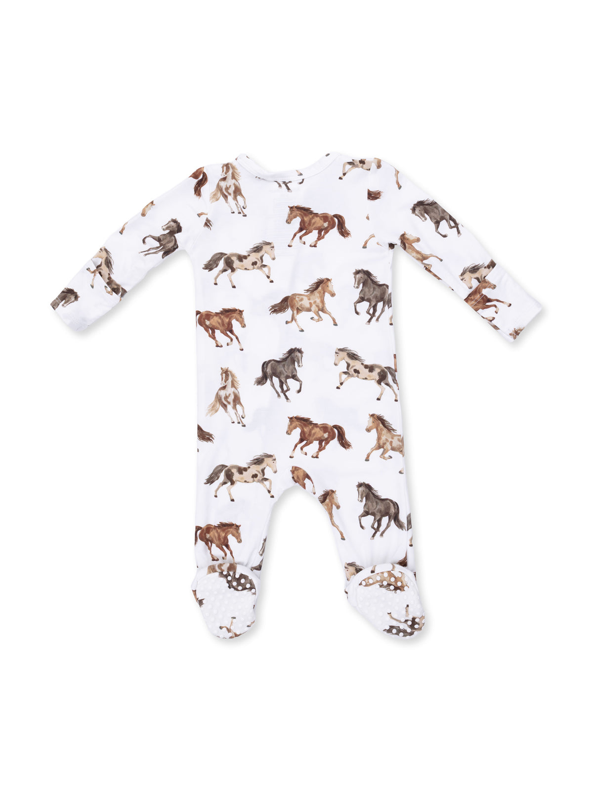 2-Way Zip Footie, Wild Horses
