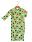 Organic Waffle Gown, Green Clover