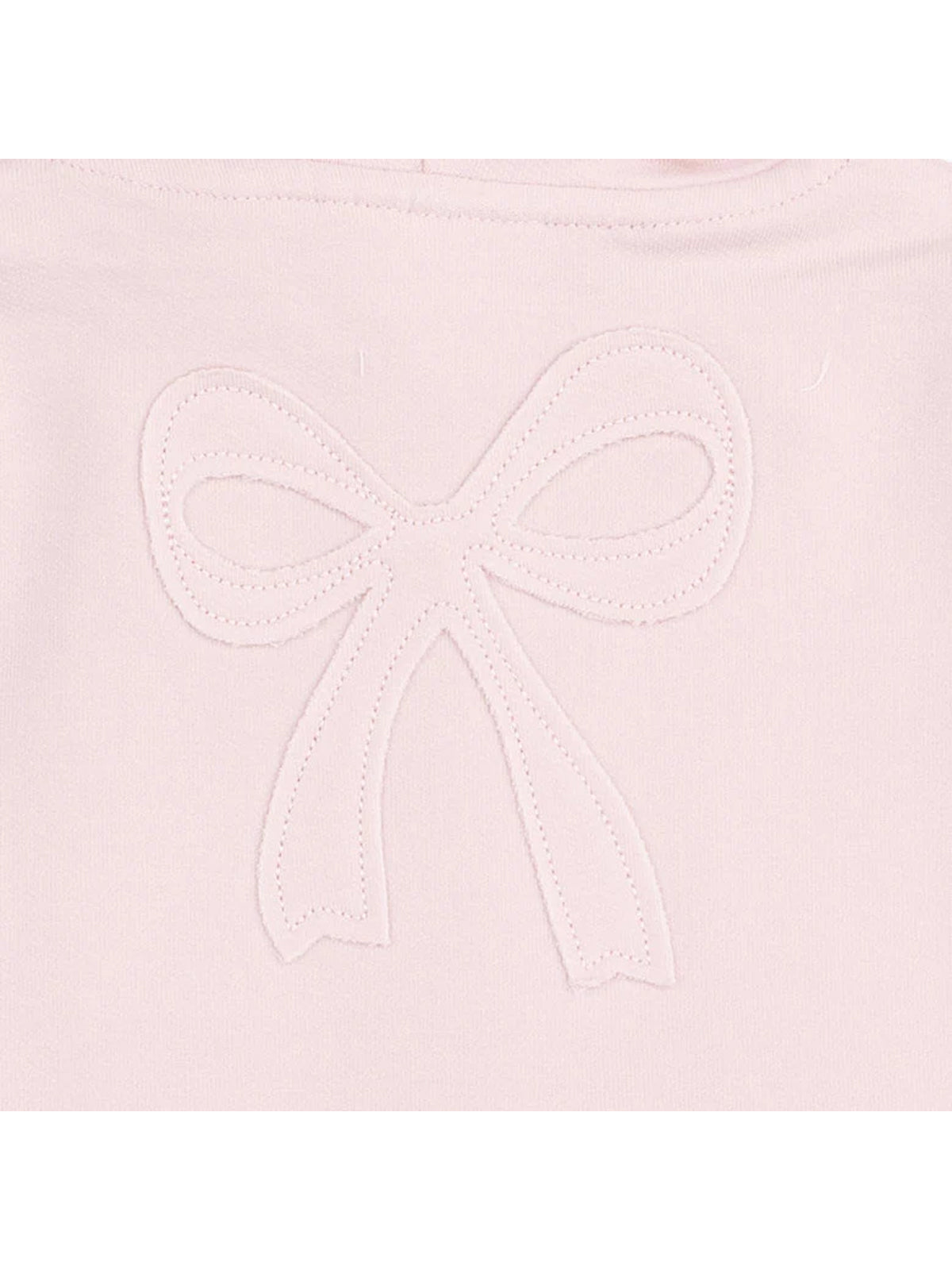 Zip Peplum Hoodie, Veiled Pink Bows