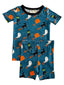 Short Sleeve 2-Piece Set, Broomstick Friends Midnight