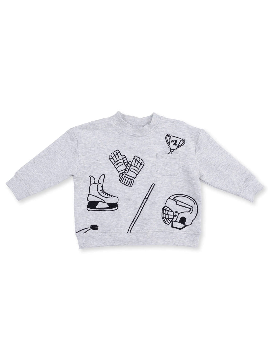 Drop Sleeve Sweatshirt, Hockey