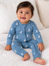Cowboy Boots / Organic Cotton 2-Way Zip Romper