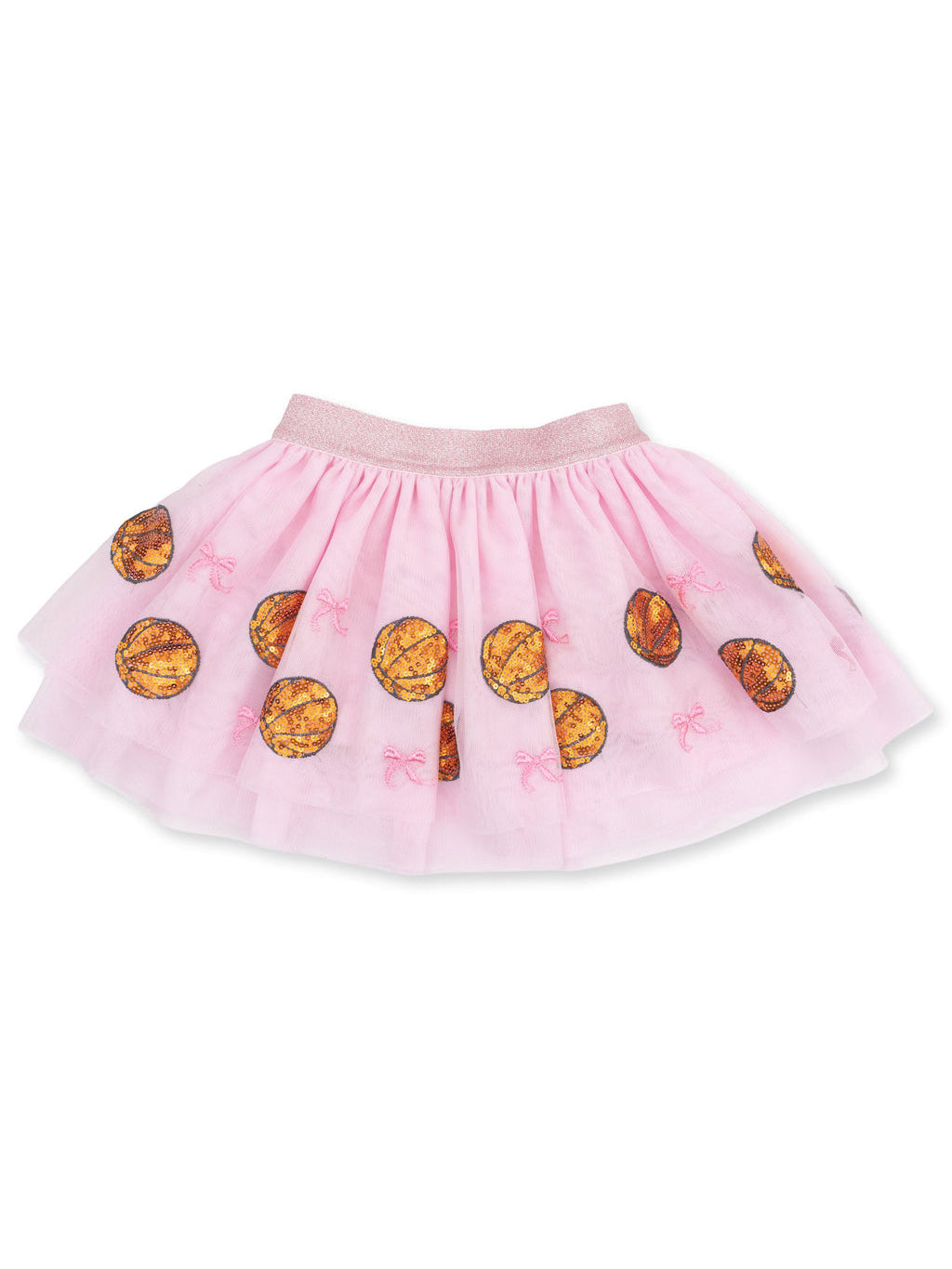 Tutu Skirt with Bike Shorts, Basketball Pink