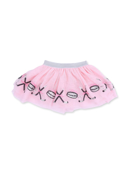 Tutu Skirt with Bike Shorts, Hockey Pink