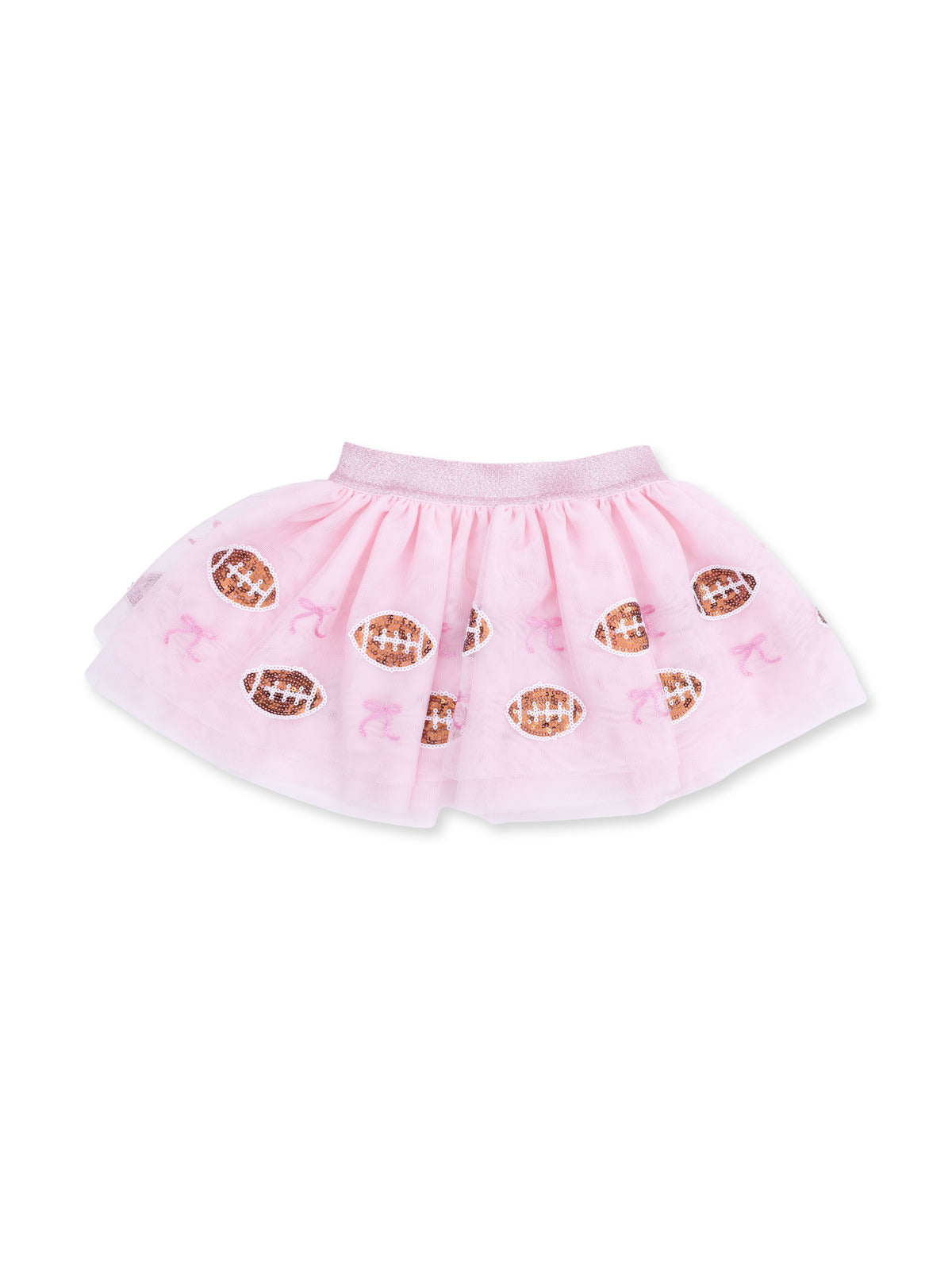 Tutu Skirt with Bike Shorts, Football Pink