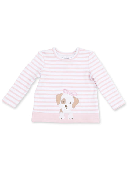 Long Sleeve Shirt, Stripe Puppy