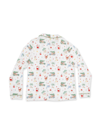 Adult Coat Style Lounge Set with Pockets, Beach Christmas