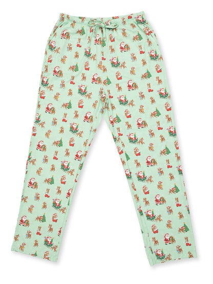 Adult Loungewear Pant, Vintage Reindeer & Santa Uni