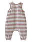 Tan Stripe / Organic Ribbed Bay Jumpsuit