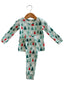 Organic Waffle 2-Piece Set, Festive Firs