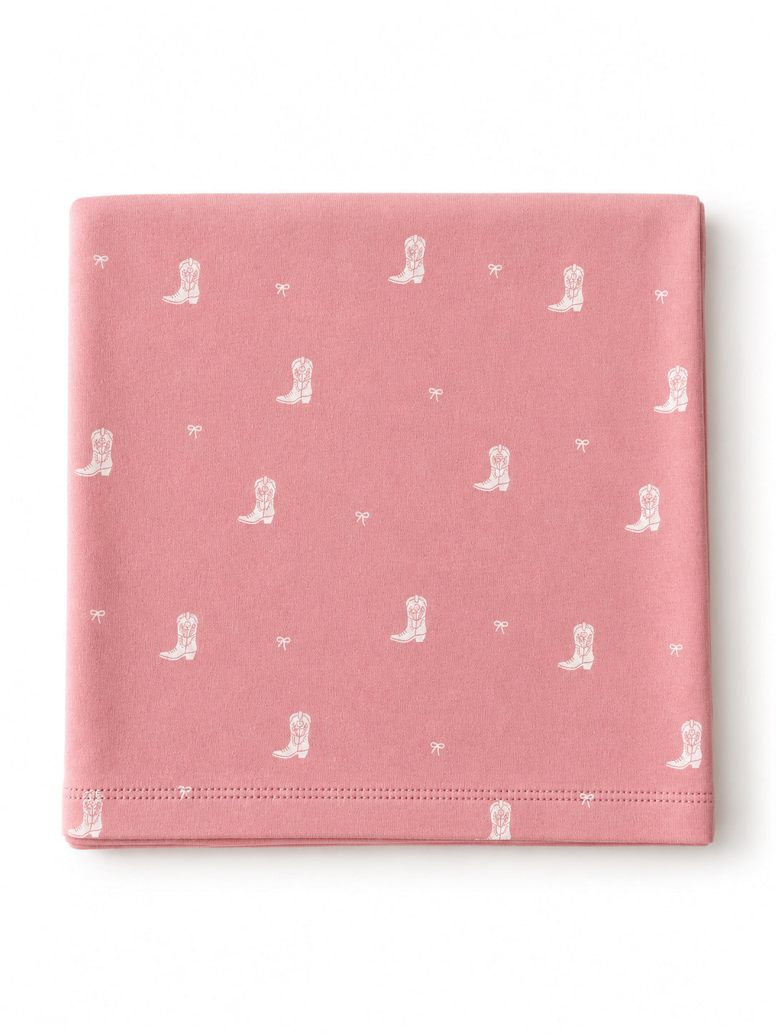 Boots & Bows / Organic Cotton Swaddle