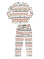 Adult Lounge Set with Pockets, Reindeer Fair Isle