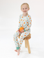 Long Sleeve Loungewear Set, Pumpkin Spice Latte