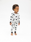 Long Sleeve Loungewear Set, Black & White Halloween