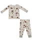 Long Sleeve Loungewear Set, Sweet Brown Bears