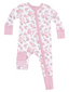 2-Way Zip Romper, Ribbons & Flowers