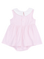 Peter Pan Collared Bubble, Stripe Classic Pink