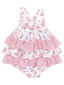 Ruffle Sunsuit, Ribbons & Flowers