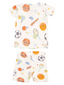 2-Piece Short Loungewear Set, Sports Ball Friends