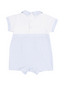 Tiny Bunny Romper, Stripe Classic Blue