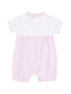 Tiny Bunny Ruffle Romper, Stripe Classic Pink